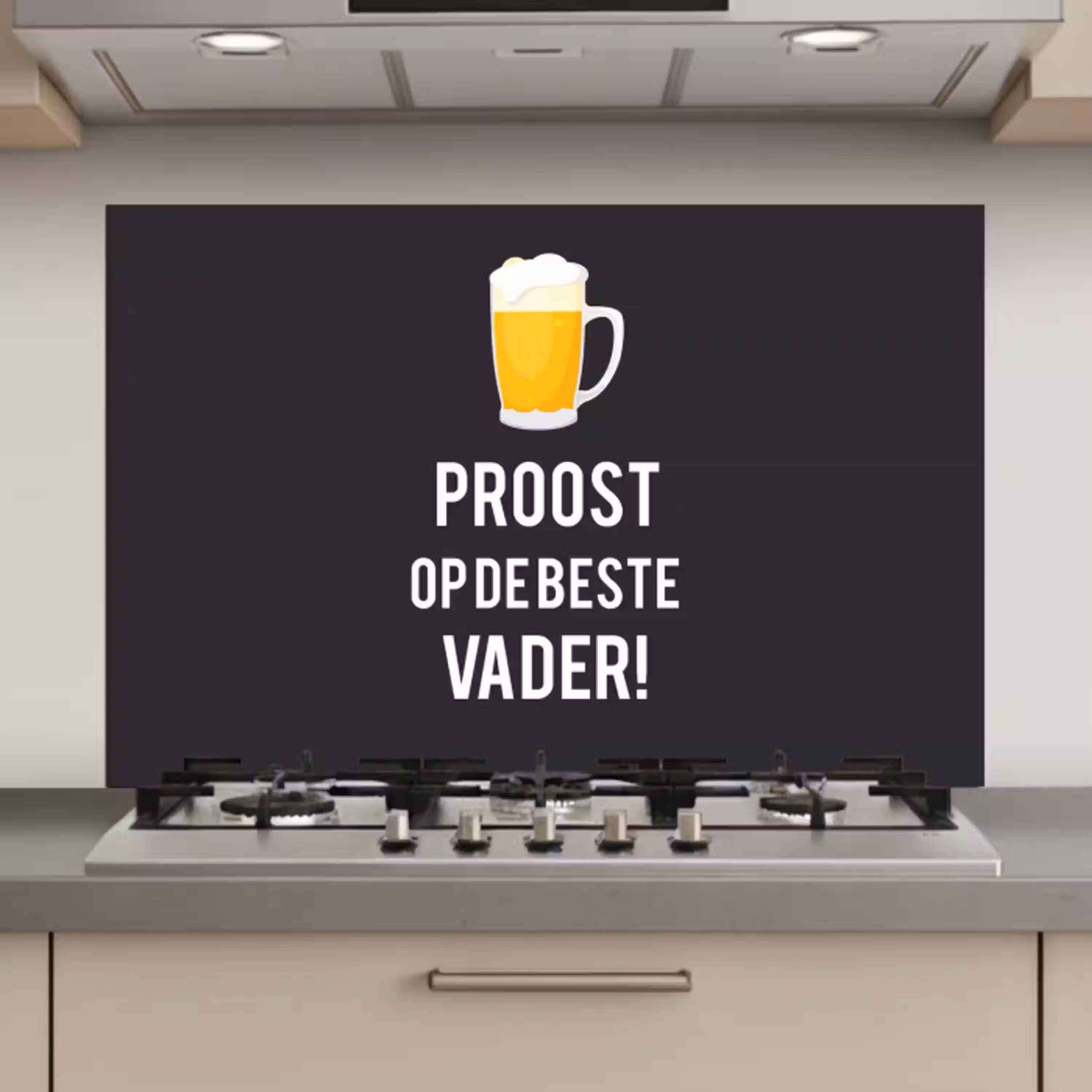 Spreuken - Proost op de beste vader - Quotes - Papa keuken achterwand spatscherm klein -3d_website