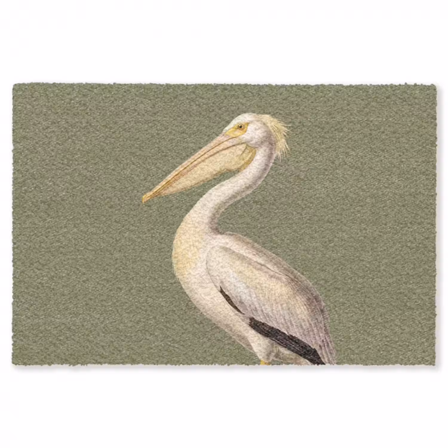 Teppich - Pelikan - Weiß - Vogel - Klassisch - Natur