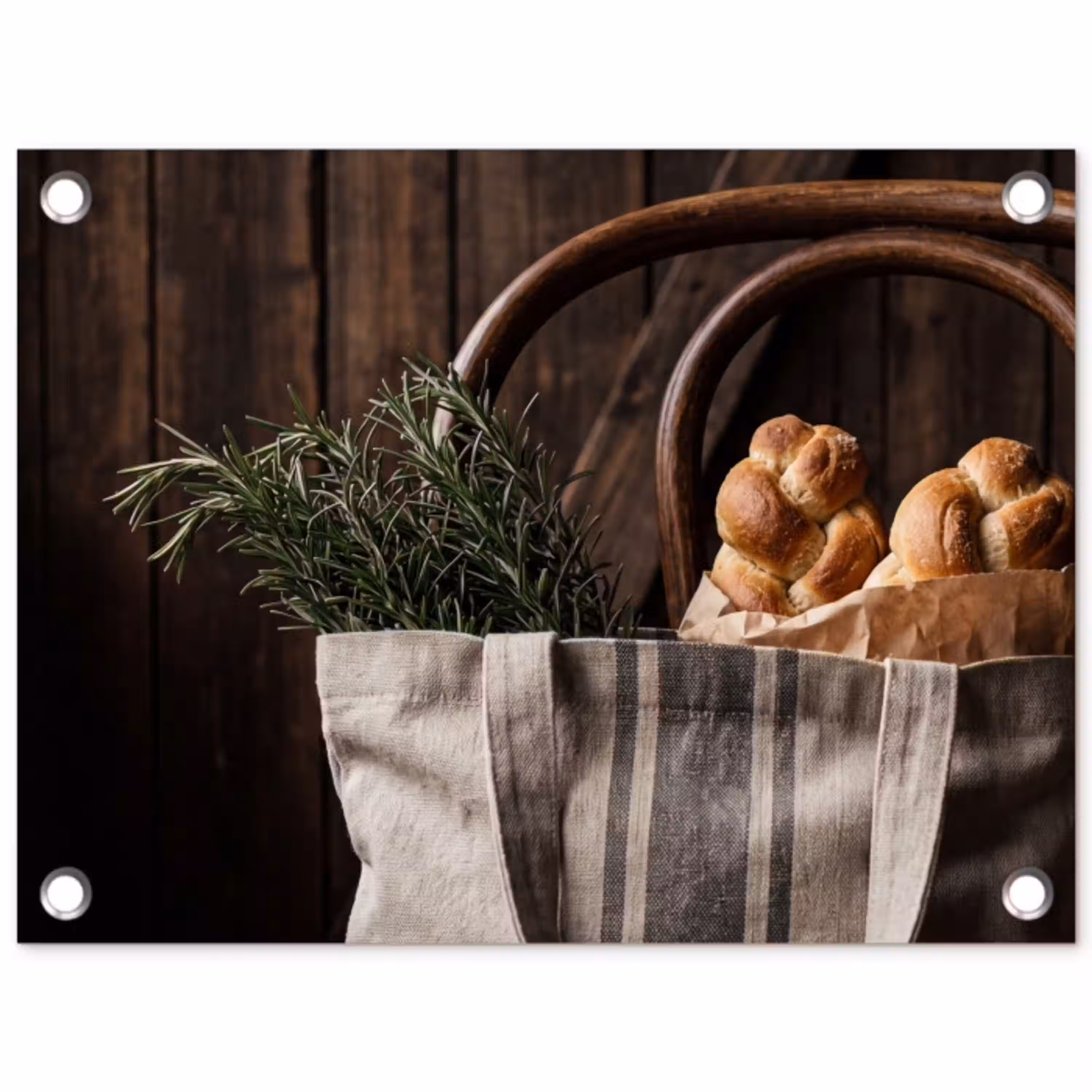 Brood - Kruiden - Eten tuinposter los doek klein -3d