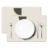 Aardetinten - Abstracte compositie - Eenvoudige vormen Placemat vinyl groot -zzsfeer2_Kitchenyeah-website