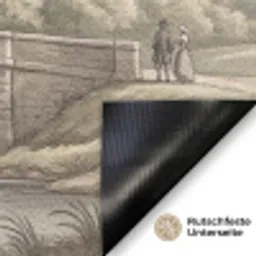 Dorp - Brug - Uitzicht - Groen Deurmat klein -antislip_DE