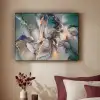 Goud - Blauw - Marmer Textielframe zwart klein -sfeer1