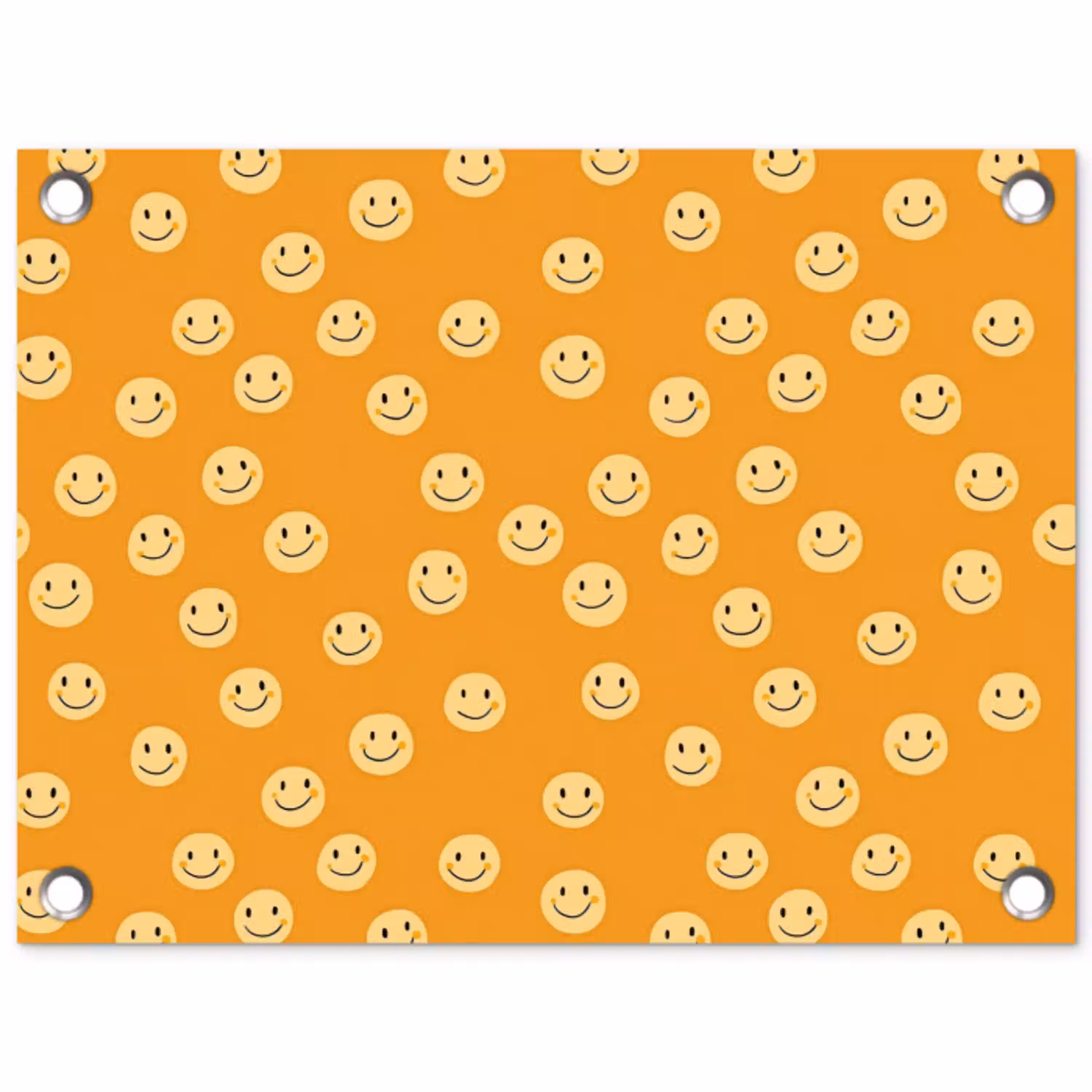 Smileys - Retro - Heel tuinposter los doek klein 239 -3d
