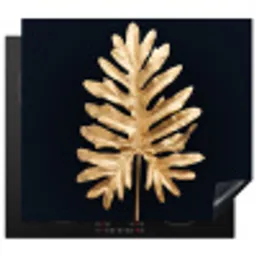 Gouden Monstera Majesteit Inductie beschermer vinyl 3mm middel -3d