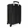 Minimal - Licht beige met gouden strepen NBS - Handbagage koffer - Unisex middel -achterkant