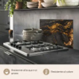 Marmer - Kalk - Zwart - Goud - Marmerlook - Luxe keuken achterwand spatscherm klein -usp_IT