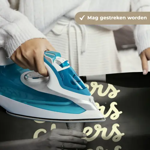 Cheers - Wijn - Zwart - Wit Wandkleed katoen klein -sfeer9