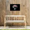 Bloemen - Roze - Tulpen - Vaas Tuinposter op houten frame 2 cm dik klein -sfeer4