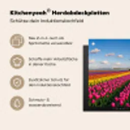 Tulpen - Holland - Molen - Kleurrijk Inductie beschemer met haakjes klein -ky-usp-de