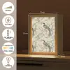 Bloem - Vogel - Kleurrijk Light Box met kabel (Tafellamp) klein 925 -USP_NL