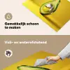 Avocado - Discobal - Geel - Glitter Inductie beschemer met haakjes klein -ky-schoon-nl