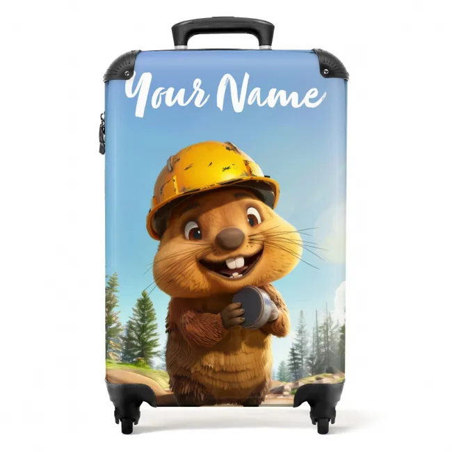 Billy Bouwhelm NBS - Handbagage koffer - Kinderen Unisex middel -productfoto_recht