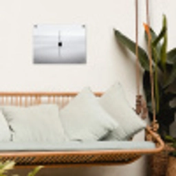 Zeilboot - Zwart - Water - Silhouet tuinposter los doek klein -sfeer7