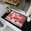 Aardbei - Taart- Eten - Roze Inductie beschemer met haakjes klein -sfeer1