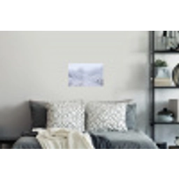 Rivier - Sneeuw - Bos - Winter - Schilderachtig Muursticker klein -slaapkamer