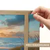 Zonsondergang - Strand - Zomer - Landschap Light Box met batterij (Wandlamp) middel -USP_websiteprintNL