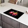 Kersen - Fruit - Graffiti - Verf - Abstract - Modern - Kleurrijk Inductie beschermer vinyl 3mm klein -sfeer8