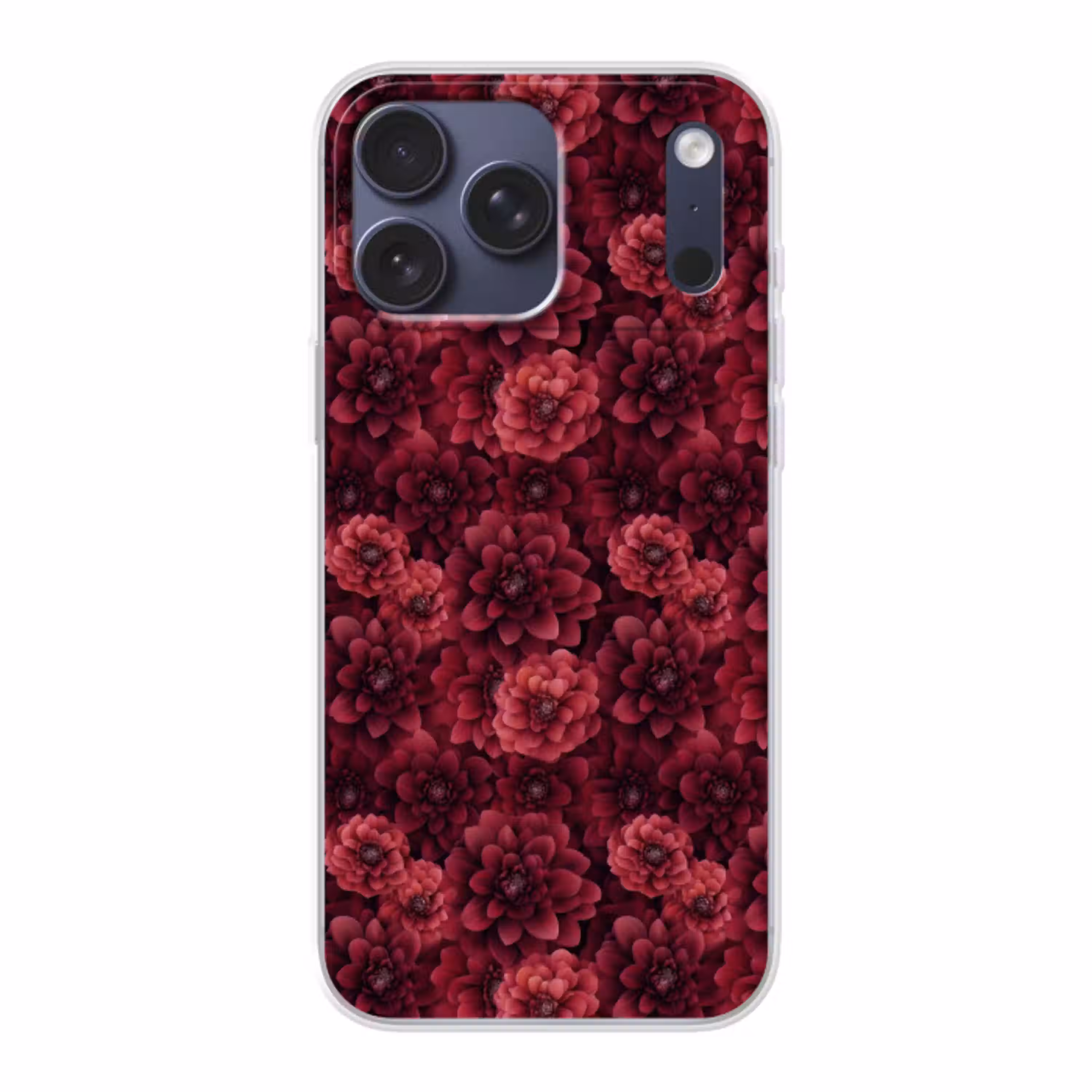 Dahlias - Bloemen - Rood Telefoonhoesje iPhone 17 Pro Max klein 879 -3d