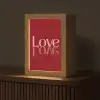 Love - Spiegeling - Rood Light Box met kabel (Tafellamp) klein -z3d_website