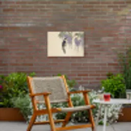 Specht - Bloemen - Paars Tuinposter op houten frame 2 cm dik klein -sfeer3