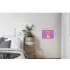 Tekst - Eend - Paars textielposter latten blank klein -woonkamer