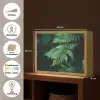 Varenblad - Groen - Structuur - Wazig Light Box met batterij (Wandlamp) middel -USP_websiteoverzichtNL