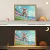 Stadion - Voetbal - Jongen - Rood Light Box met batterij (Wandlamp kind) middel -sfeer3_kind