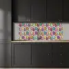 Patroon - Ovaal - Pastel keuken achterwand 2 middel 871 -sfeer1