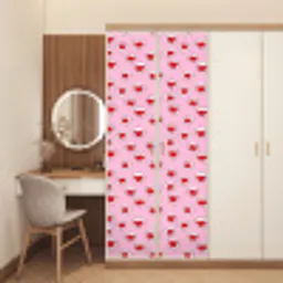 Hartjes - Patroon - Rood deurposter klein 289 -sfeer3