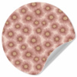 Gerbera - Bloemen - Roze Wandcirkel behangsticker klein 186 -3d