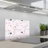 Terrazzo -  Patroon - Zacht - Snoep keuken achterwand spatscherm klein 900 -3d_schuin