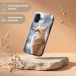 Vos - Sneeuwval - Portret - Winter - Sfeervol Toughcase MagSafe Apple iPhone 17 klein -USP_RandenV_NL