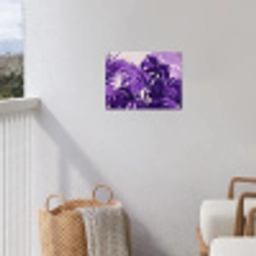 Bladeren - Paars - Tropisch - Abstract tuinposter los doek klein -sfeer8