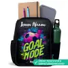 Neon - Graffiti - Voetbal - Kleurrijk Rugzak - Zwart middel -inhoud_NL