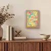 Geel - Roze - Blauw - Retro Light Box met kabel (Tafellamp) klein -sfeer2