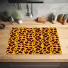 Oranje - Roze - Panterprint Inductie beschermer vinyl 3mm klein 276 -sfeer5