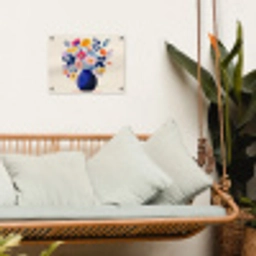 Vaas - Bloemen - Boeket tuinposter los doek klein -sfeer7