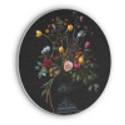 Klassiek - Vaas - Boeket - Bloemen Akoestische PET Vilt - Rond klein -3d