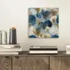 Bladeren - Abstract - Goud - Blauw aluminium wit klein -sfeer1