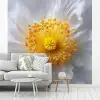 Wit - Bloem - Elegant fotobehang vinyl groot -woonkamer
