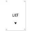Quotes - Lief - Spreuken tuinposter los doek klein -3d