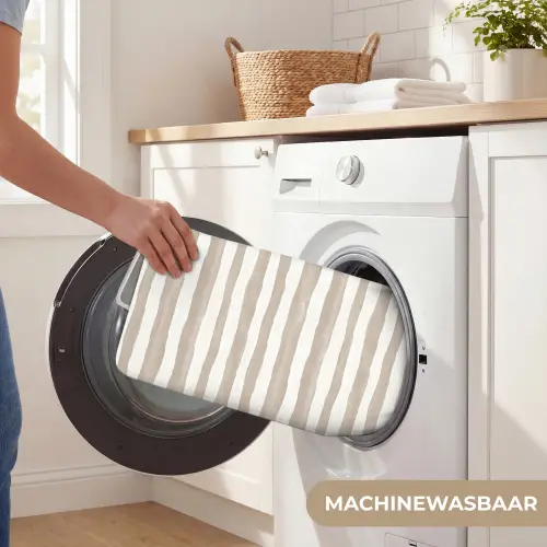 Minimalistisch - Strepen - Beige WCmat klein 1009 -USP_WasbaarNL
