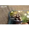 Dennenappels - Kerstsfeer - Bruin - Groen Placemat vinyl groot -closeup
