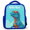 Dino - Zonnebril - Blauw Kinderrugzak - Blauw middel -3d