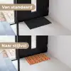 Retro - Modern - Kleurrijk Deurmat klein 898 -voor-na_NL