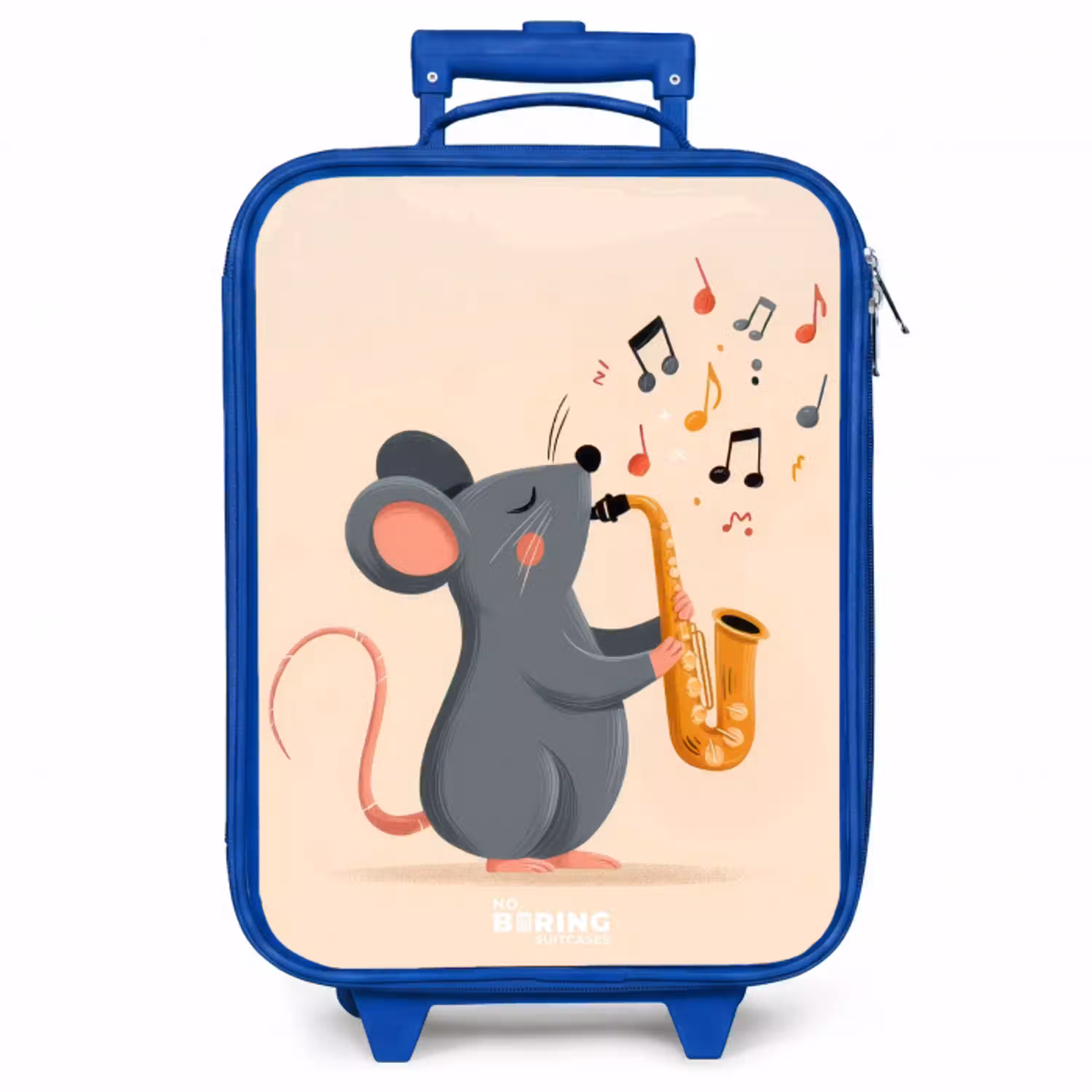 Muis - Saxofoon - Muziek Kinderkoffer - Blauw klein -zzz_website3d