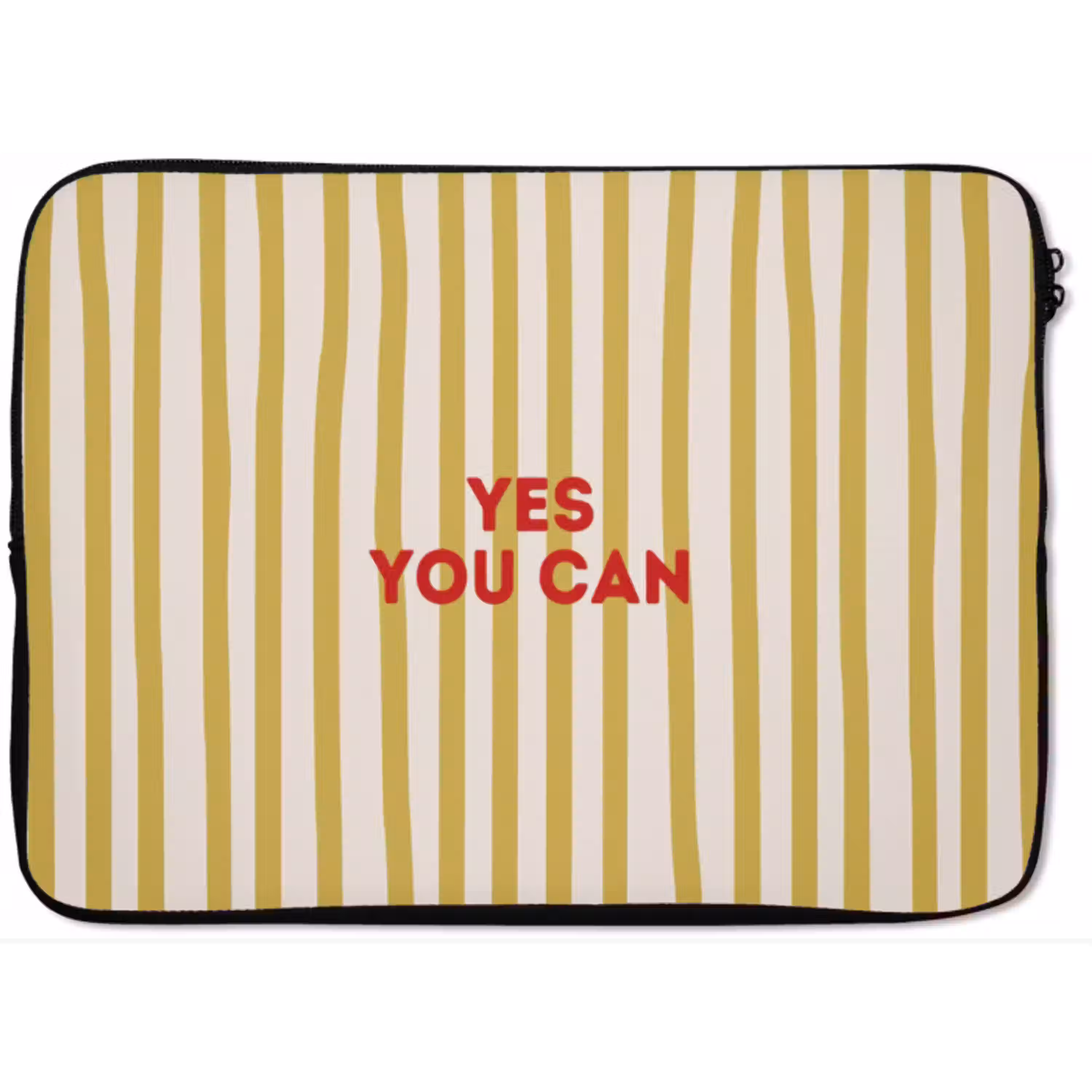 Strepen - Abstract - Yes you can - Rood laptophoes neopreen klein -zkaufland3dotto
