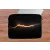 Gaming - Oranje - Bliksemflits - Licht laptophoes neopreen klein -tafel