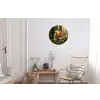 Eekhoorn - Nootje - Gras Wandcirkel aluminium klein -woonkamer