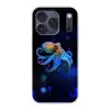 Octopus - Stippen - Blauw - Zee Telefoonhoesje iPhone 17 Pro klein -3d